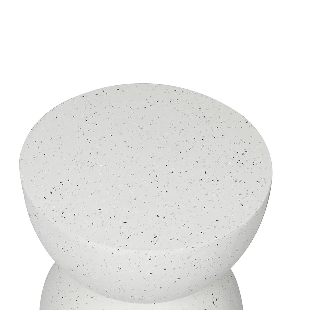 Levede Side Table Terrazzo Coffee Tables Beige-2018816896694095876