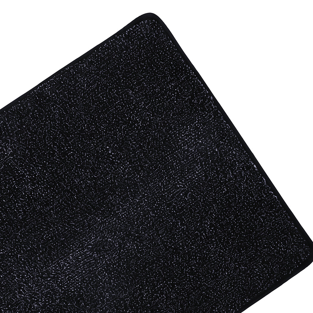 Marlow Door Mat Indoor 80x50cm Non Slip Washable Rug For Front Coal Grey-2109799592802062341