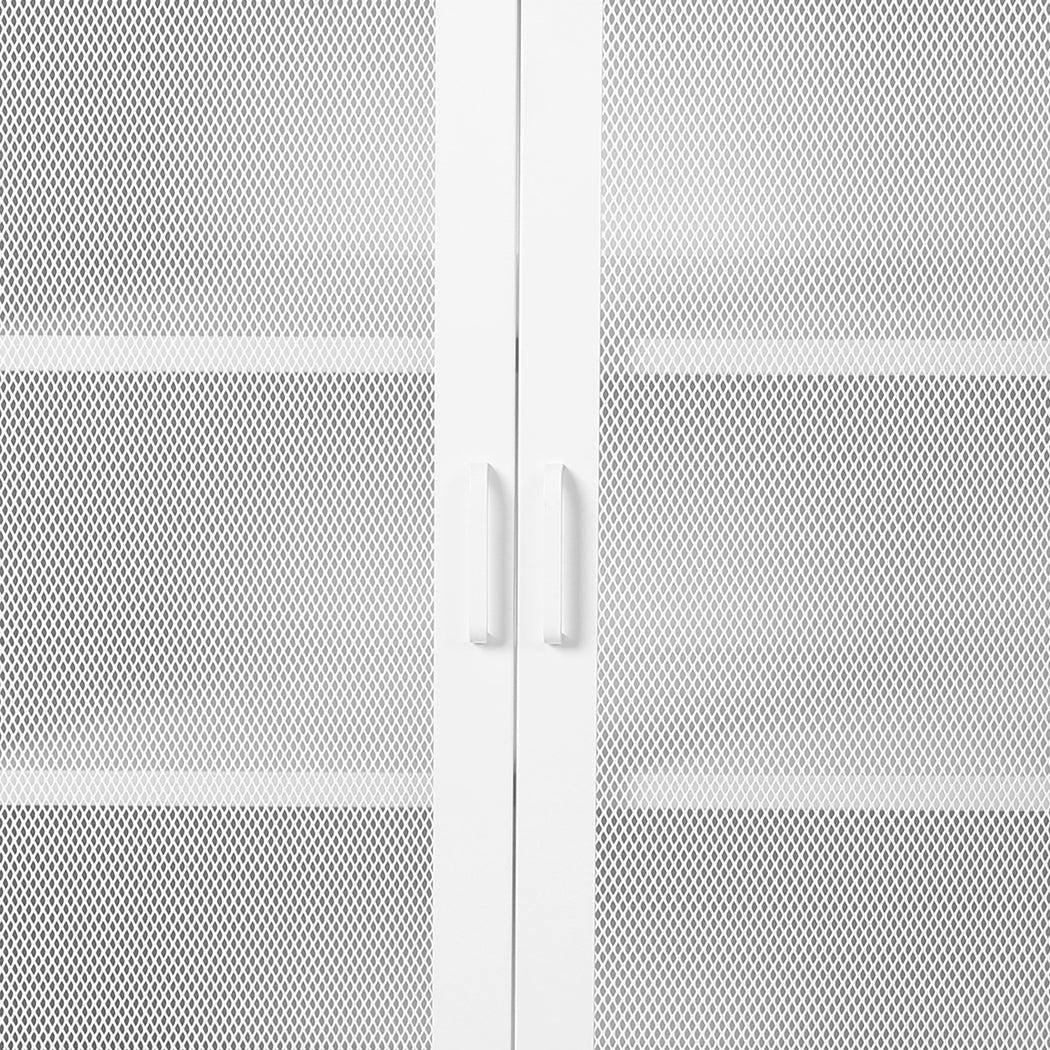 Levede Storage Cabinet Steel Kitchen White-2006733266870210564