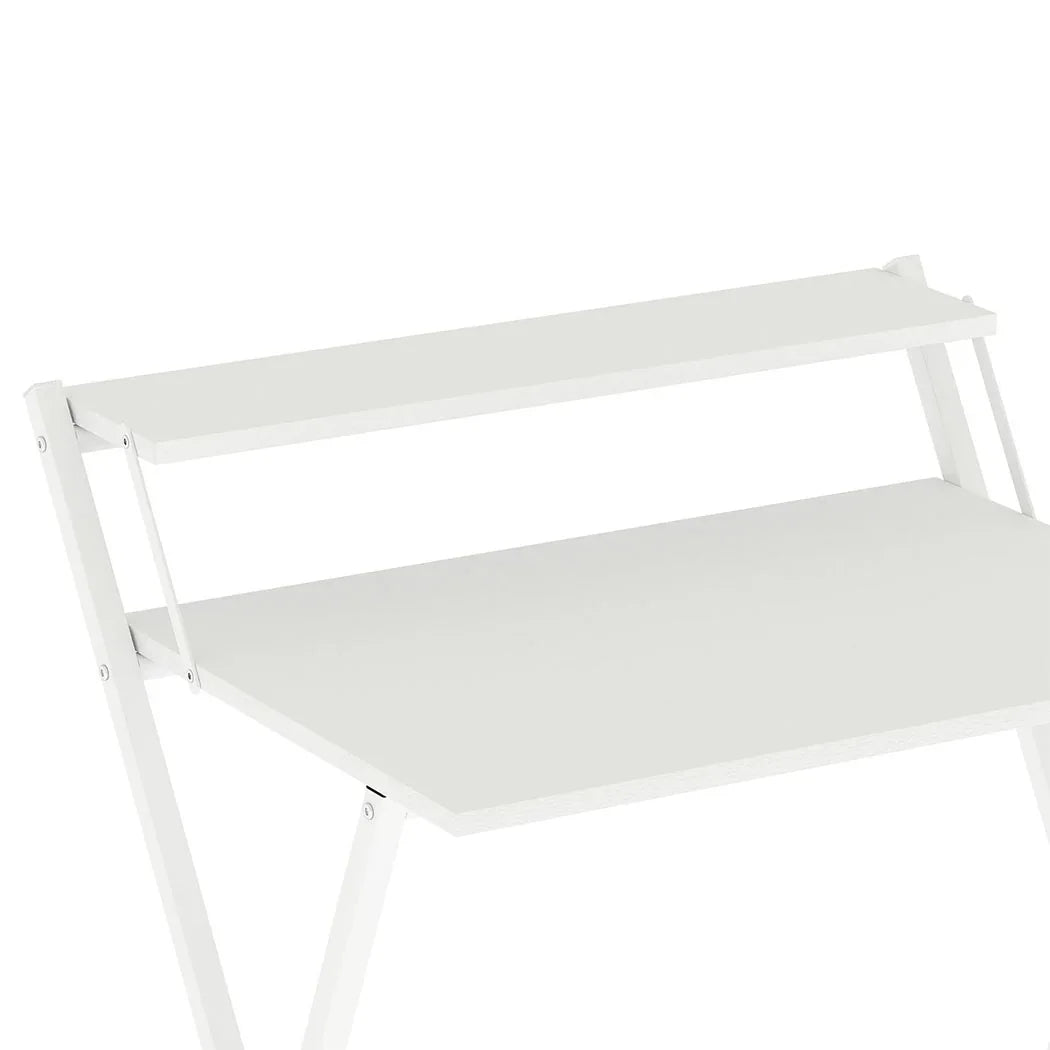 Levede Foldable Computer Desk Office Study Desk White-2050056912053080068