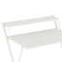 Levede Foldable Computer Desk Office Study Desk White-2050056912053080068