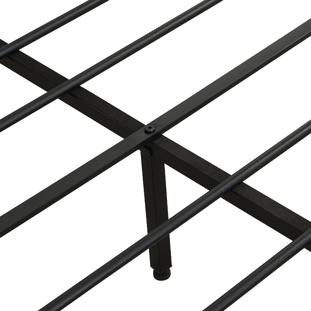 Levede Double Bed Frame PU Mattress Base Storage Drawer Headboard USB Charge-2100034935908864004