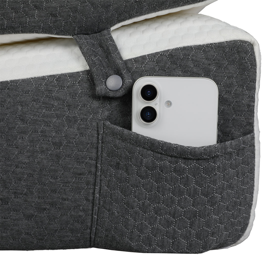 Dreamz Memory Foam Wedge Pillow Bed Back Neck Support Leg Raiser Cushion-2050056765076279300