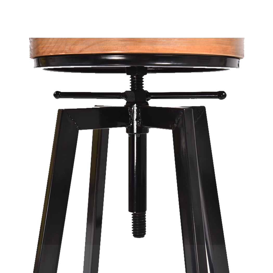 Levede 2x Bar Stools Industrial Kitchen-1864183224222224388
