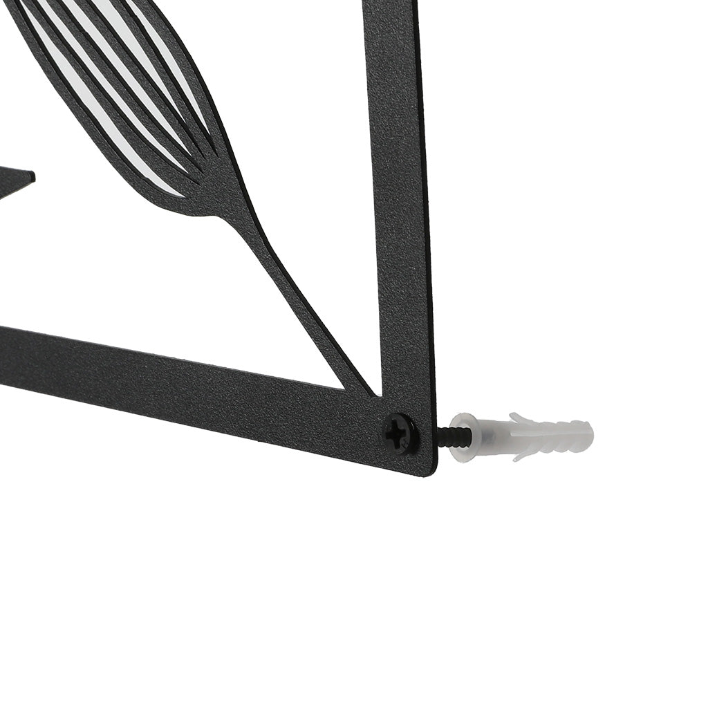 Yezi Metal Wall Art 4Pcs Floral Minimalist Line Decor-1910149776071069700