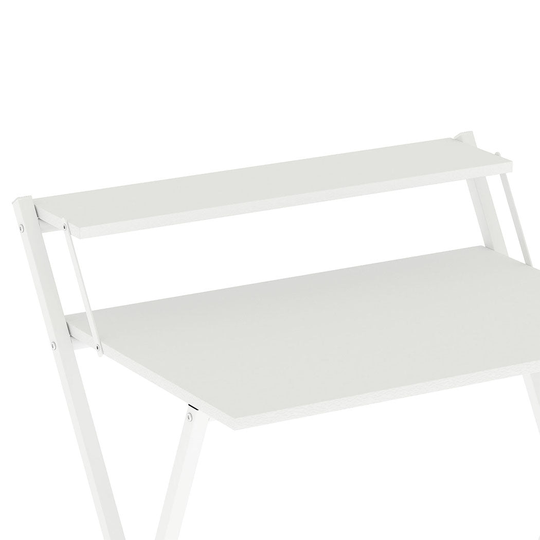 Levede Foldable Computer Desk Office Study Desk White-2011971108894543876