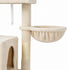 Pawz Cat Tree Cat Tower Multi-Level Cat Bed Cat Scratching Post 125cm Beige-2100034991751827460