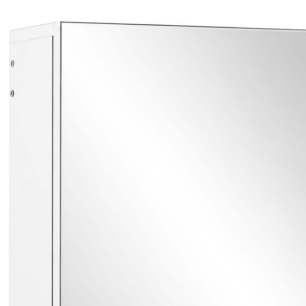 Levede Bathroom Mirror Cabinet Wall Mounted 45cm Adjustable Shelves White-2109799584778358789