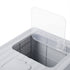 PaWz Cat Litter Box Stainless Steel Enclosed Drawer Odor Control Foldable Grey-2100034991202373636