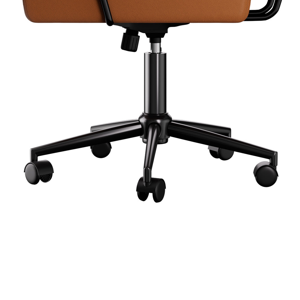 LEVEDE Ergonomic Office Chair Computer PU Brown-1910149778990305284