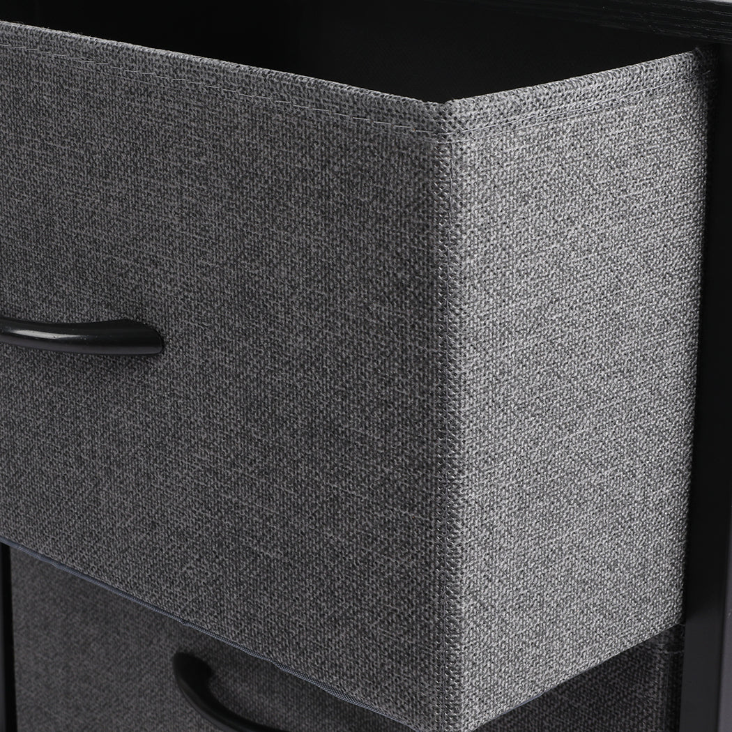 Levede Storage Cabinet Tower Chest Dark Grey-1864183276449697796