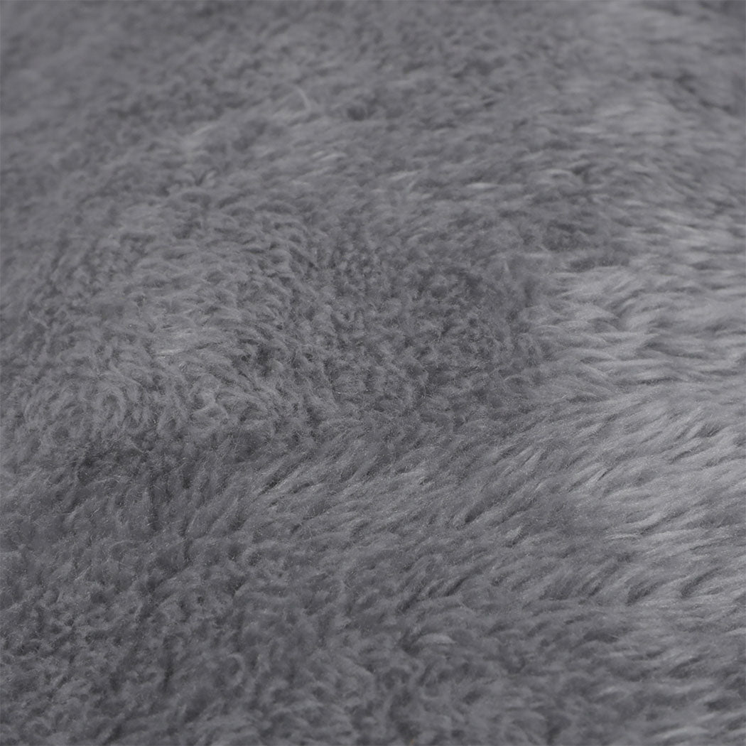 PaWz Dog Bed Large Plush Mat Water Resistant Base for Camping Car Boot Grey-2109799598460178437