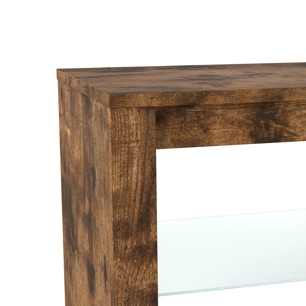 Levede TV Stand Cabinet Glass Display Storage Shelves-2050056808852230148