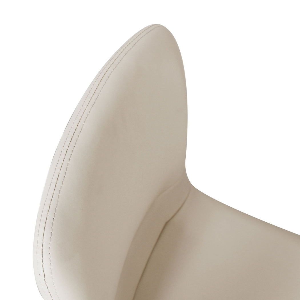 Levede Stackable Dining Chairs Kitchen Beige Set of 8-1973193561876860932