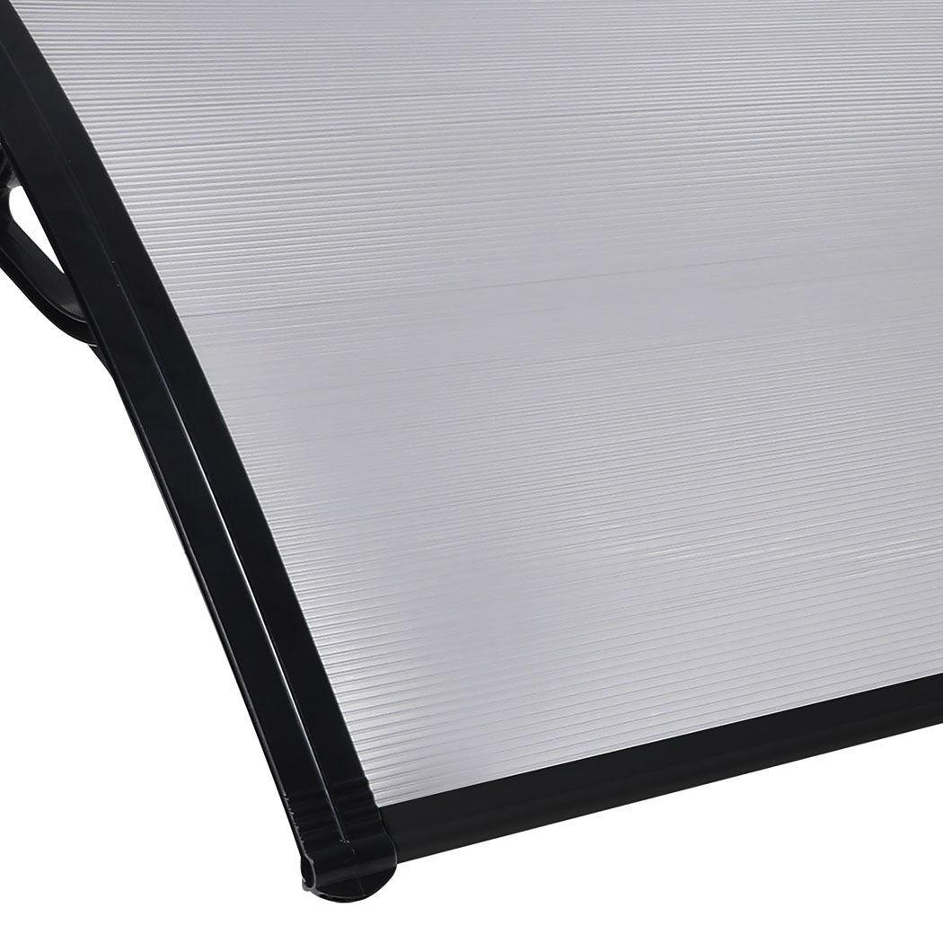 Mountview Window Door Awning Outdoor 1M X 1.2M Transparent 1x1.2M-1864184443309264900