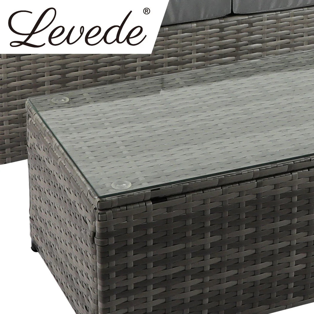 Levede 5pcs Outdoor Sofa Set Patio Furniture-2018816929703268356