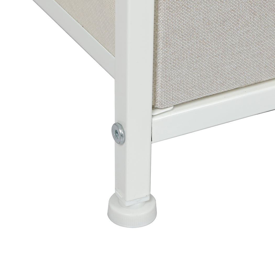 Levede Storage Cabinet Tower Chest Beige-1910113285265559556