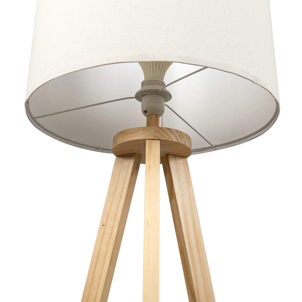 EMITTO Tripod Floor Lamp with Shelf-2018816831451697156