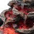 Spector Tabletop Water Fountain Indoor water fountain LED Resin Brown Black-2100034948131065860