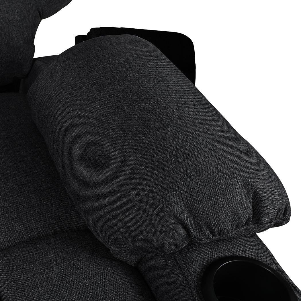 Levede Recliner Chair Electric Lift Black-2006733116848345092