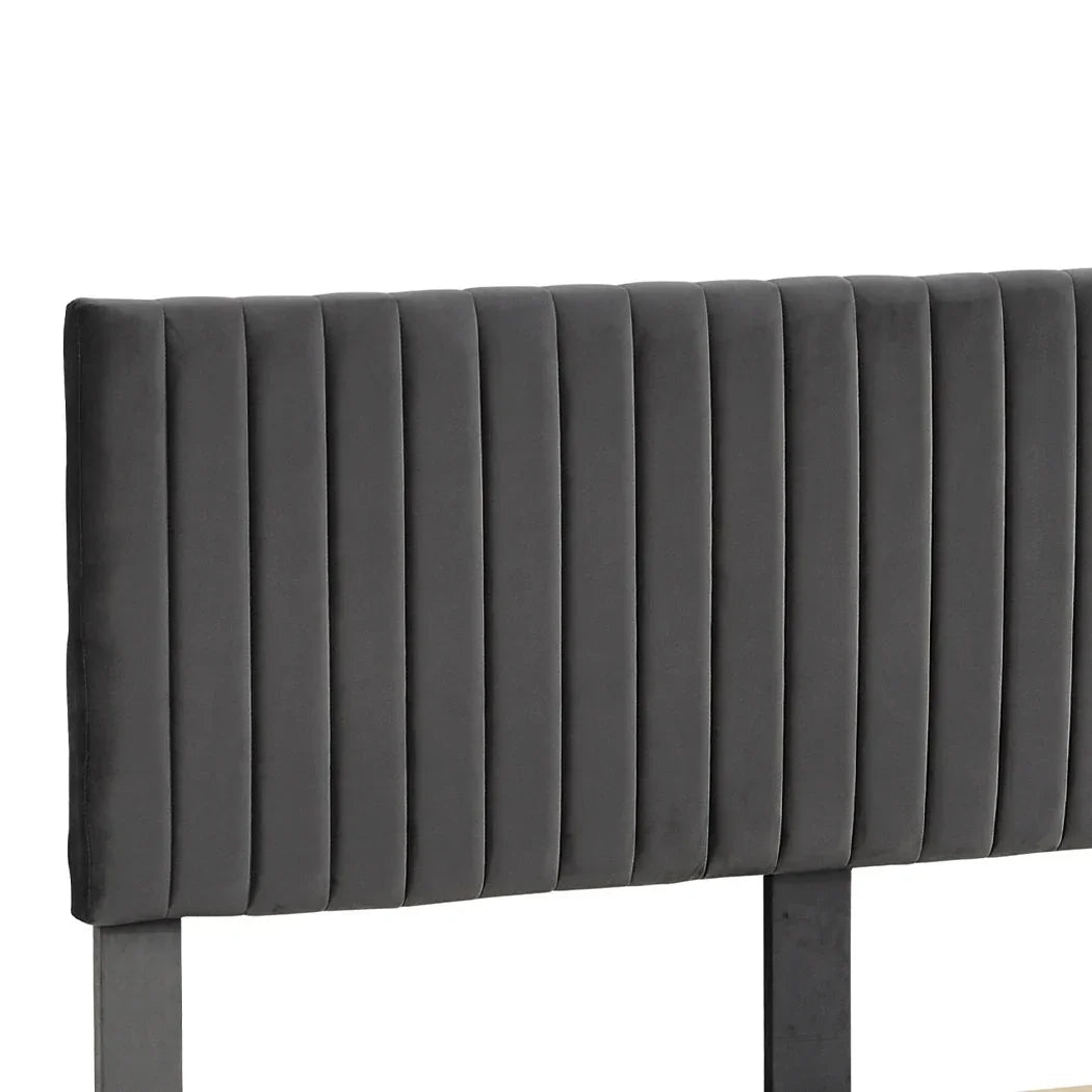 Levede Bed Frame Queen Size Mattress Grey-2018816929078317060