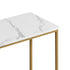 Levede Hallway Table Narrow Console Marble Effect Tabletop Adjustable Foot Pads-2050059016528334852