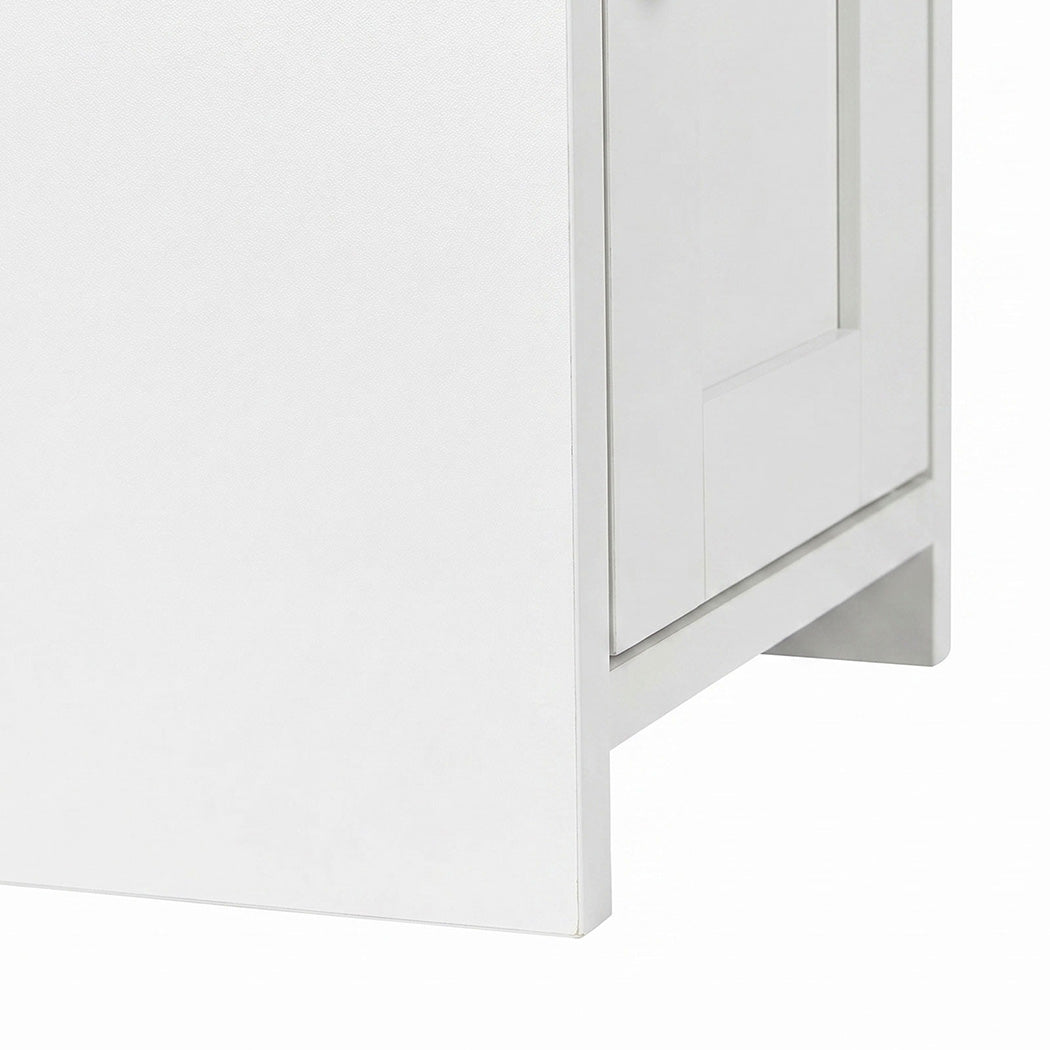 Levede Bathroom Cabinet Storage Slim Organiser Toilet Paper Storage 78.5cm White-2061251856700674053
