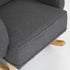 Levede Fleece Rocking Chair with footstool-1937319794885922821