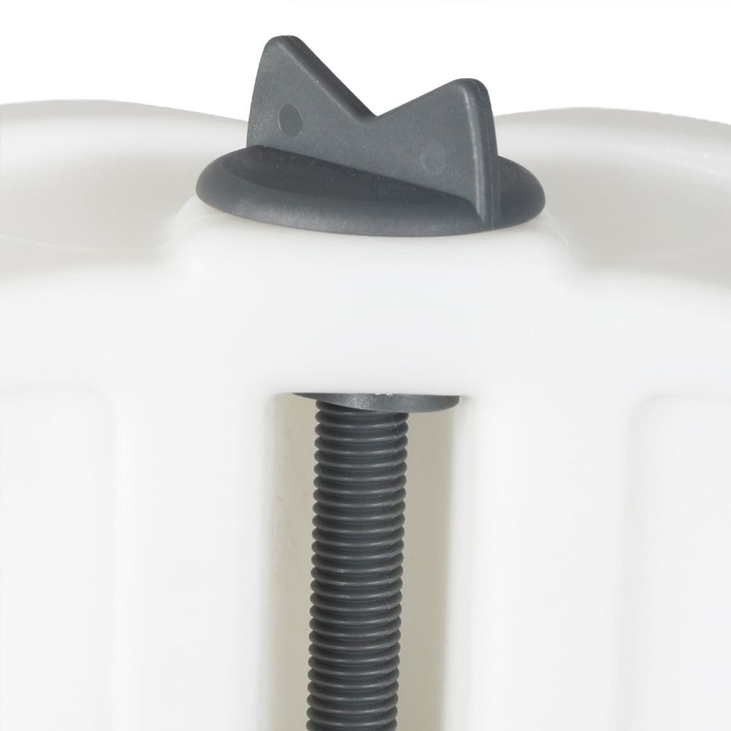 Levede Raised Toilet Seat with Handles Adjustable Height Aid Seniors White-2100034935548153861