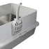 Pawz Stainless Steel Cats Litter Box Hooded High Enclosed Large Kitty Toilet-2050056767643193349