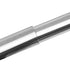 Marlow Silver Double Curtain Rod Steel Pole Pommel Set Extendable Adjustable-2029387251229790213