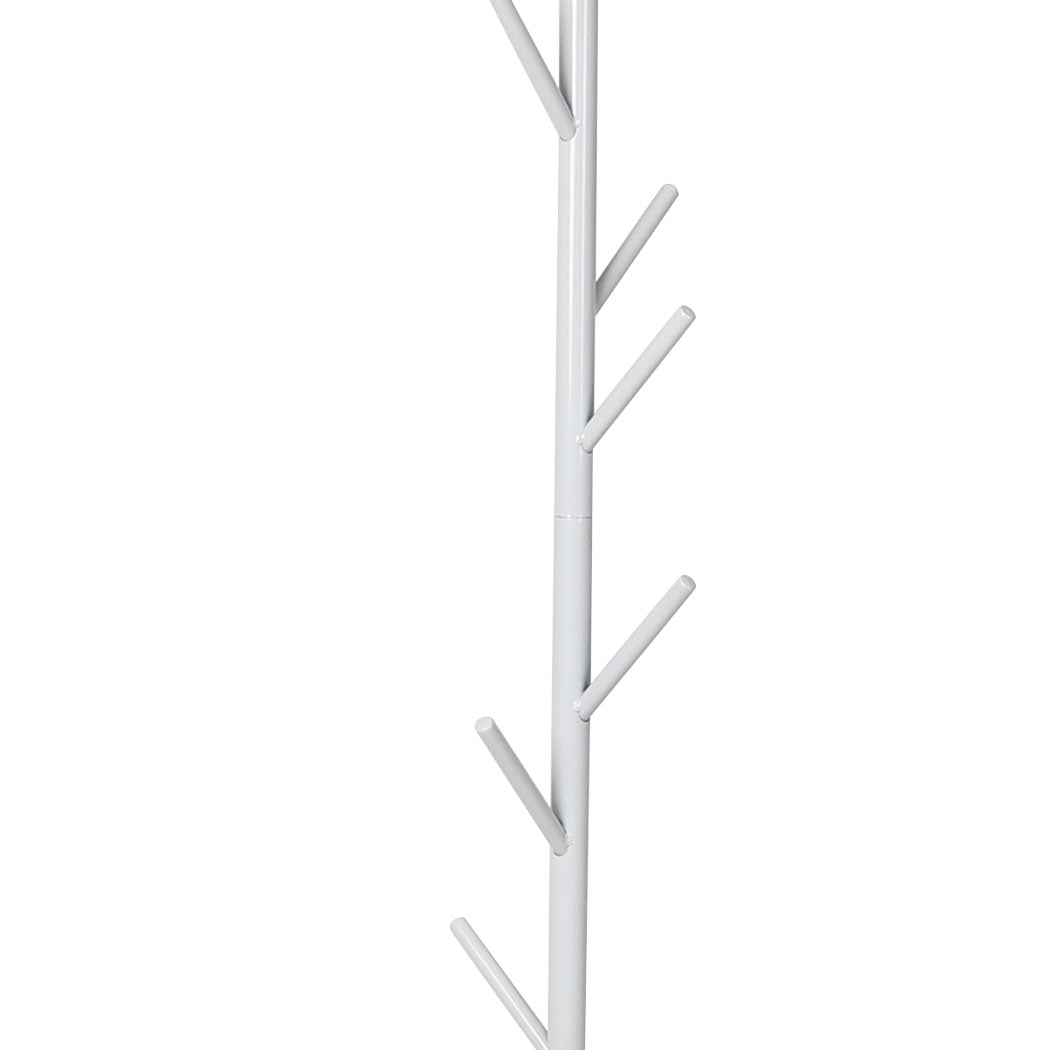 Levede Coat Rack Hat Clothes Stand Hanger White-1864183318707310597