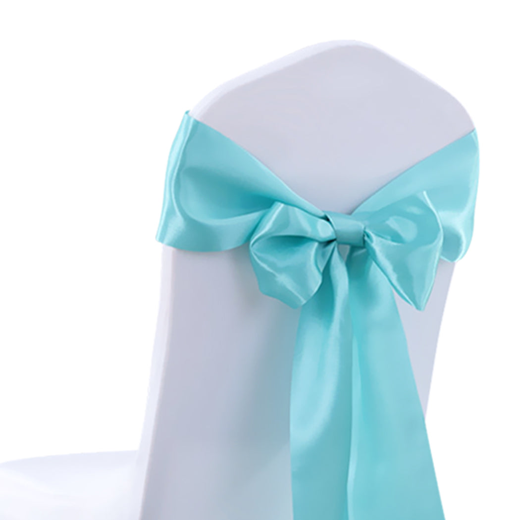 50x Satin Chair Sashes Cloth Cover Wedding Tiffany-2018816777131266053