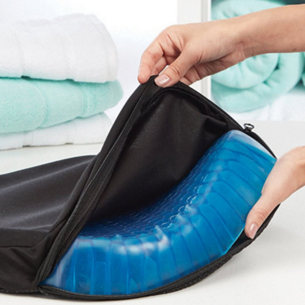 Gel Honeycomb Seat Cushion Flex Back-2025742036661047301