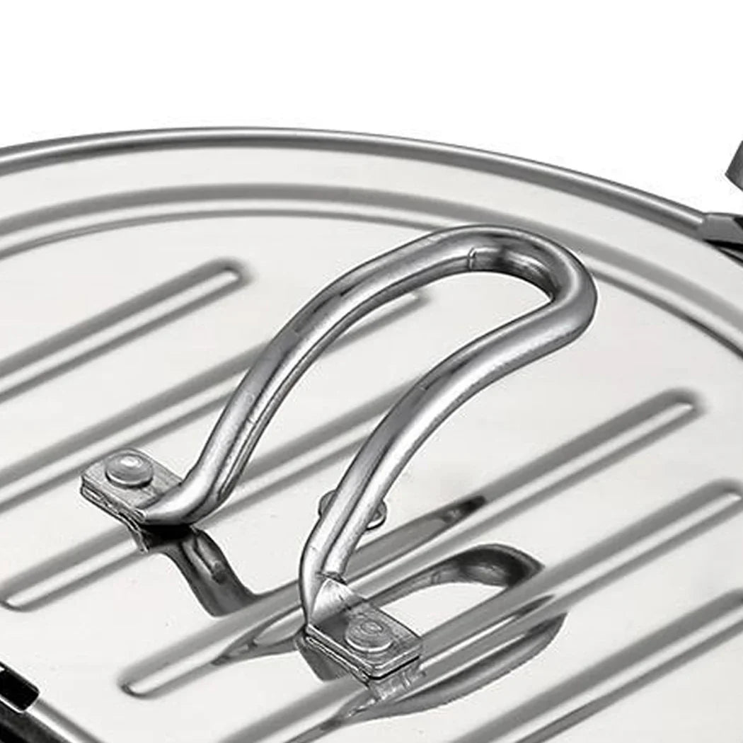 TOQUE 24cm Japanese Deep Frying Pan Silver-2029387268027977733