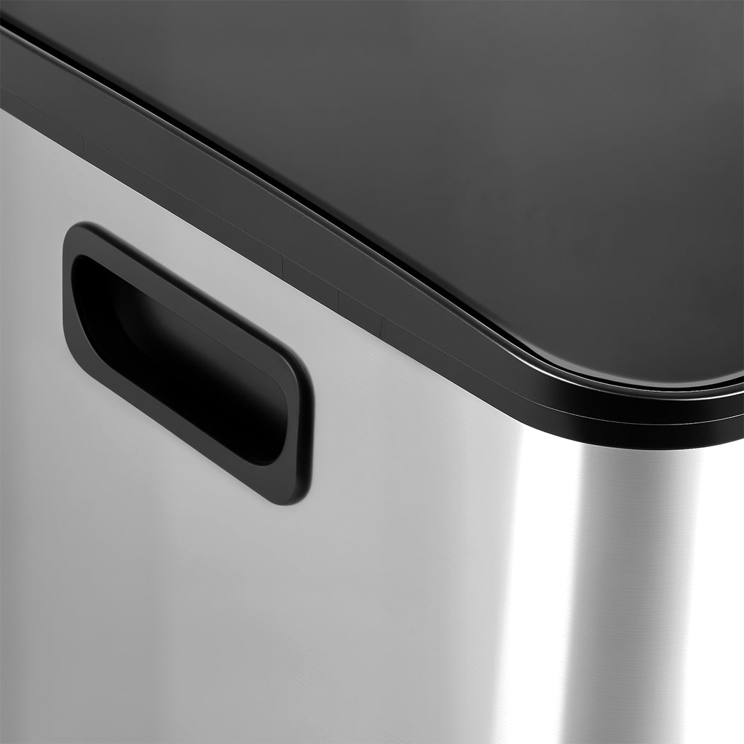 Toque 60L Pedal Bin Kitchen Waste Can Recycling Dustbin-2006733412735520773