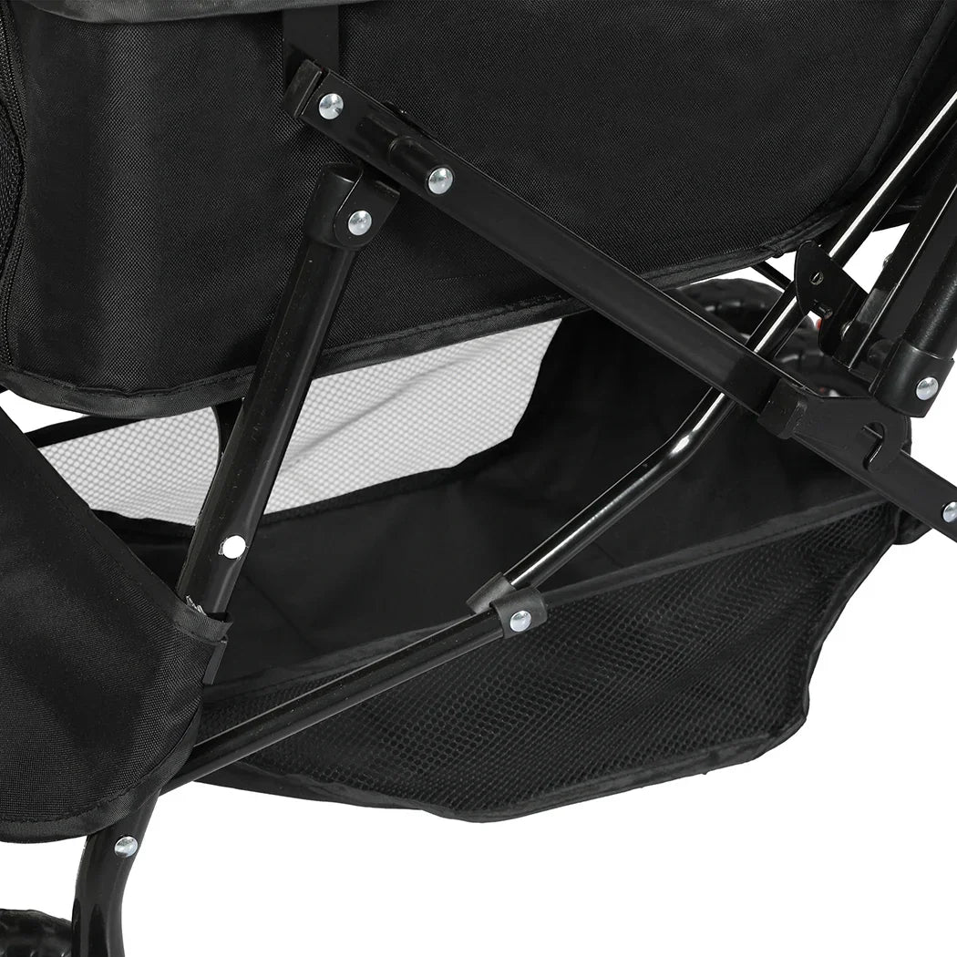 PaWz Pet Stroller Dog Cat Carrier Foldable Black-2006733031766888453