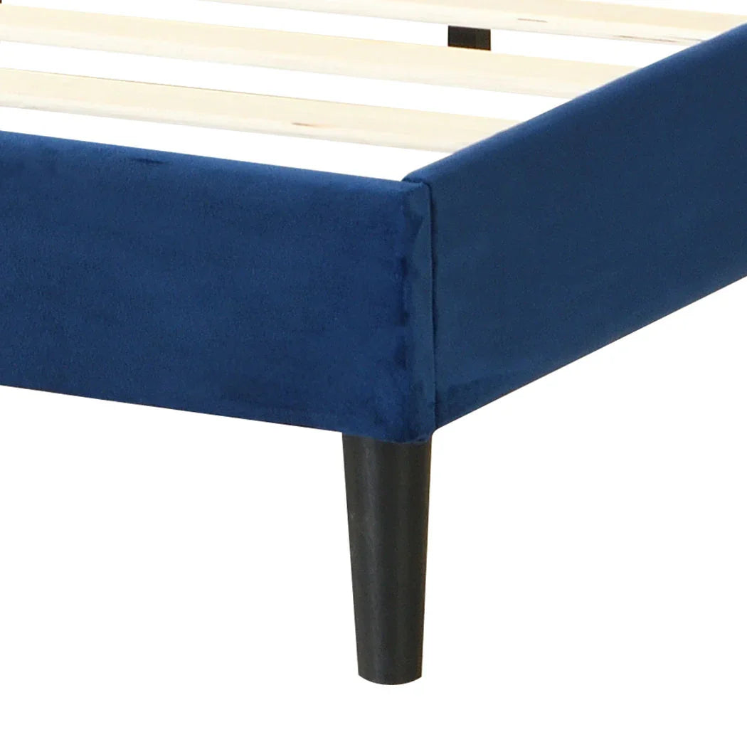 Levede Bed Frame Queen Size Mattress Blue-2006733224277053445