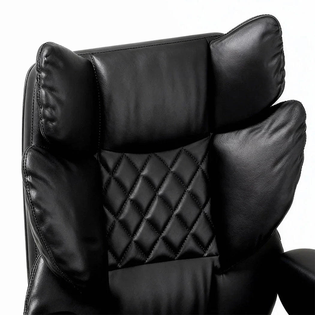 Levede Gaming Office Chair High Back PU Leather Black-2050056900988506117