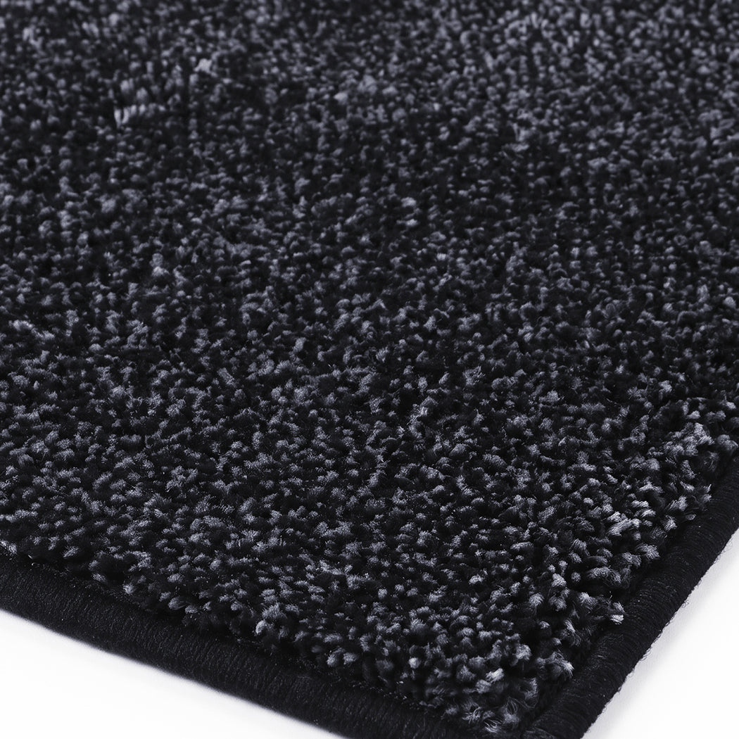 Marlow Door Mat Indoor 80x50cm Non Slip Washable Rug For Front Coal Grey-2109799592802062342