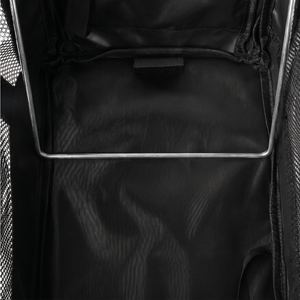 Pawz Cat Carrier Airline Under-Seat Pet Carrier 5mm Frame Black Oxford-2100034988018896901