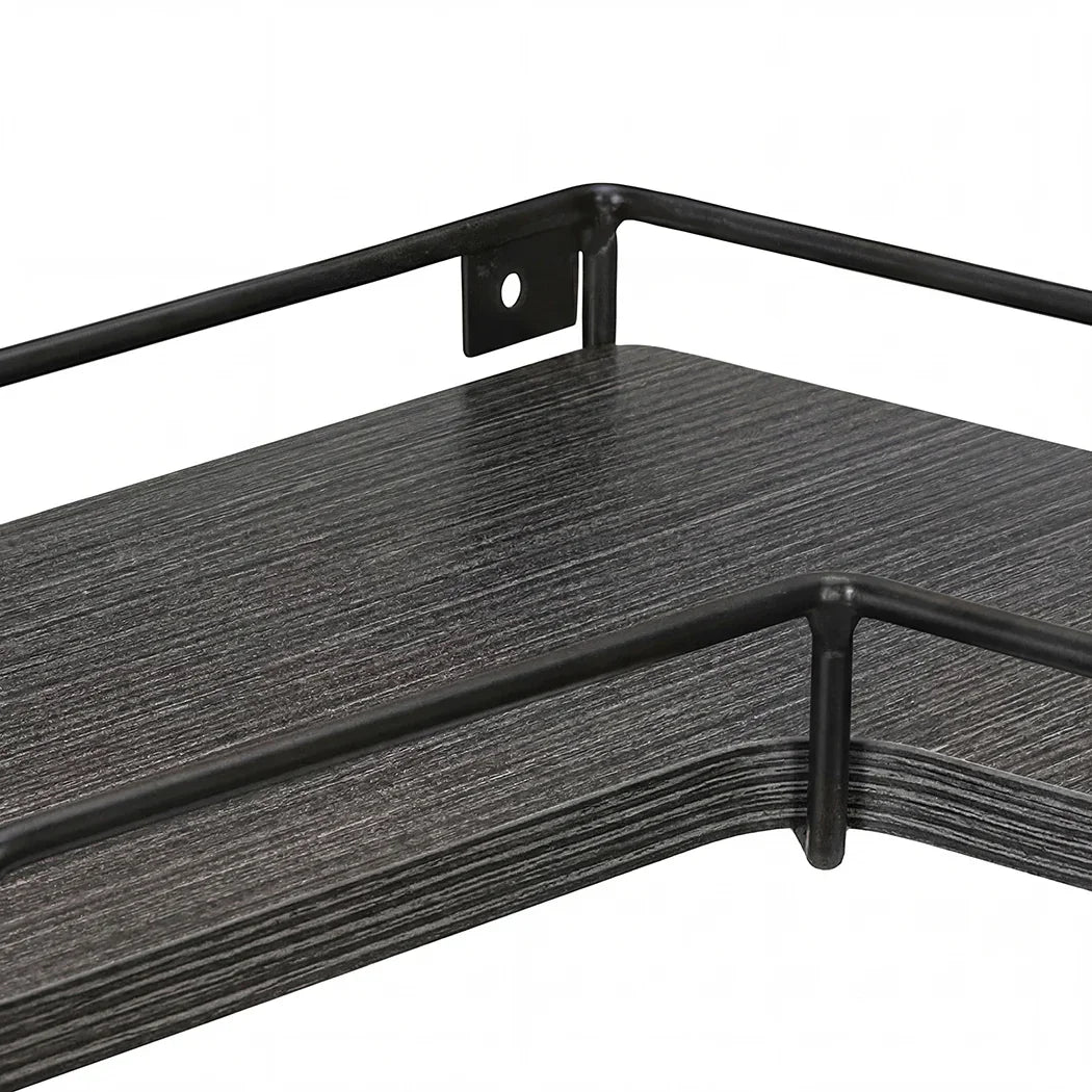 Levede Floating Shelves 2Pcs DIY Corner Wall Shelf Storage Display Rack Bedroom-2050059024489123845
