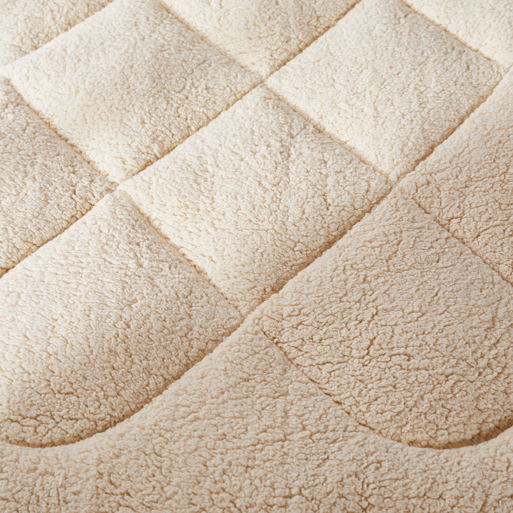 DreamZ Mattress Topper 100% Wool Underlay Single-2065254524943208453