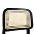 Levede Dining Chair Wood Rattan Armless Black x4-2006732736164925445