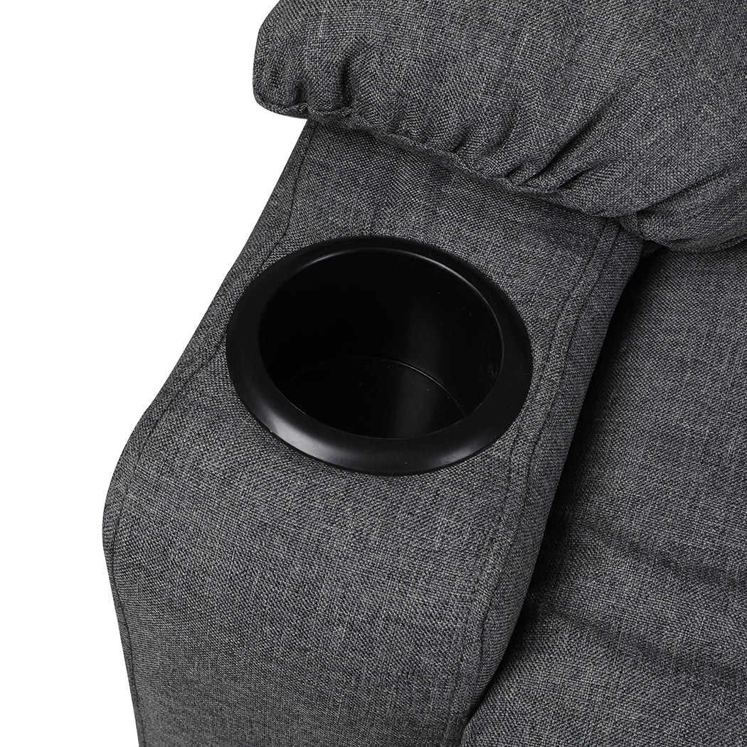 Levede Recliner Chair Electric Lift Grey-1864184459734159365