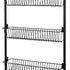 Toque Over the Door Pantry Organiser 6 Tiers Metal Hanging Storage Rack Black-2050059015542673413