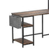 Levede L Shaped Gaming Desk with LED Lights Brown-2006732839361581061