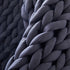 Dreamz Knitted Weighted Blanket Chunky Dark Grey Double 7KG-2018816842843426821