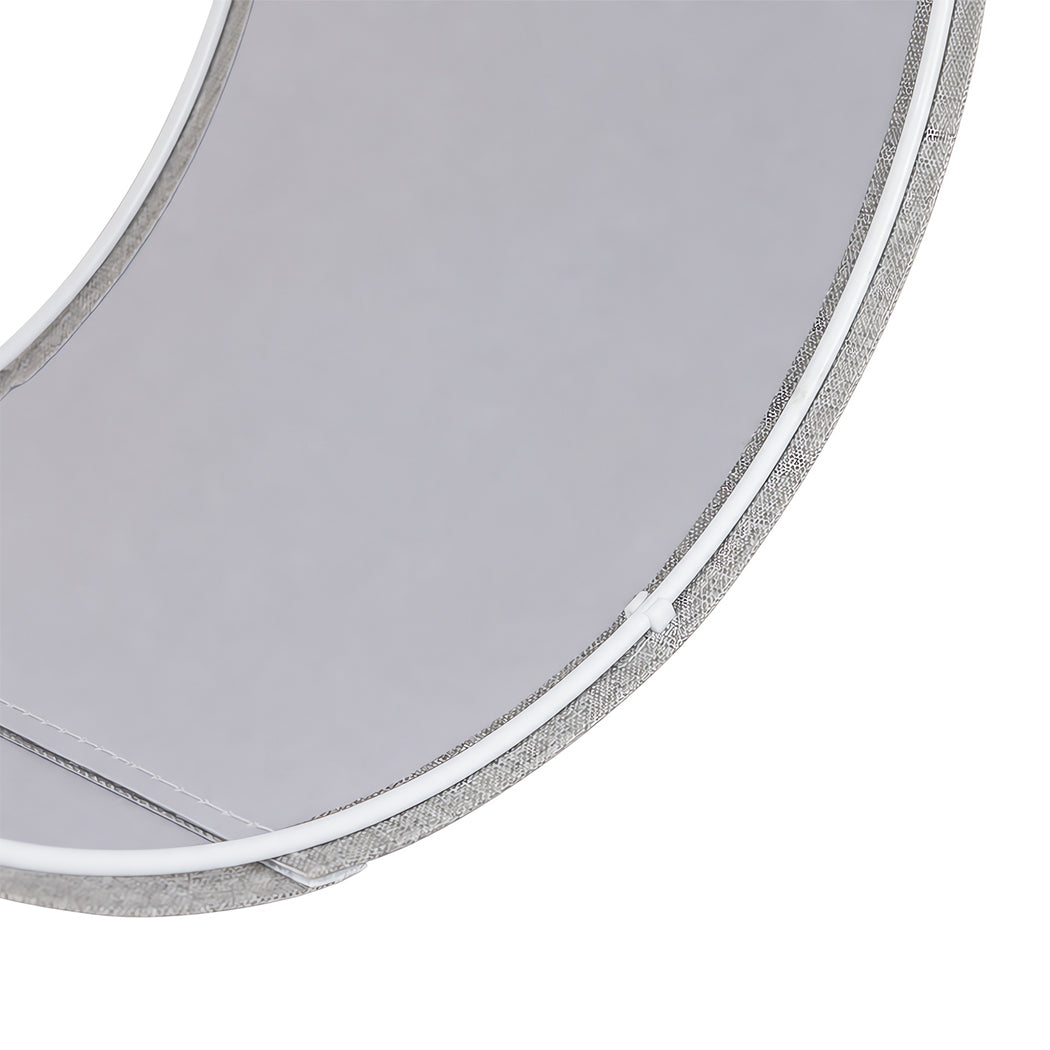 Emitto Lamp Shade 4pc Linen Drum E26 E27 with E14 Rings for Home Decor Grey-2109799596530798598