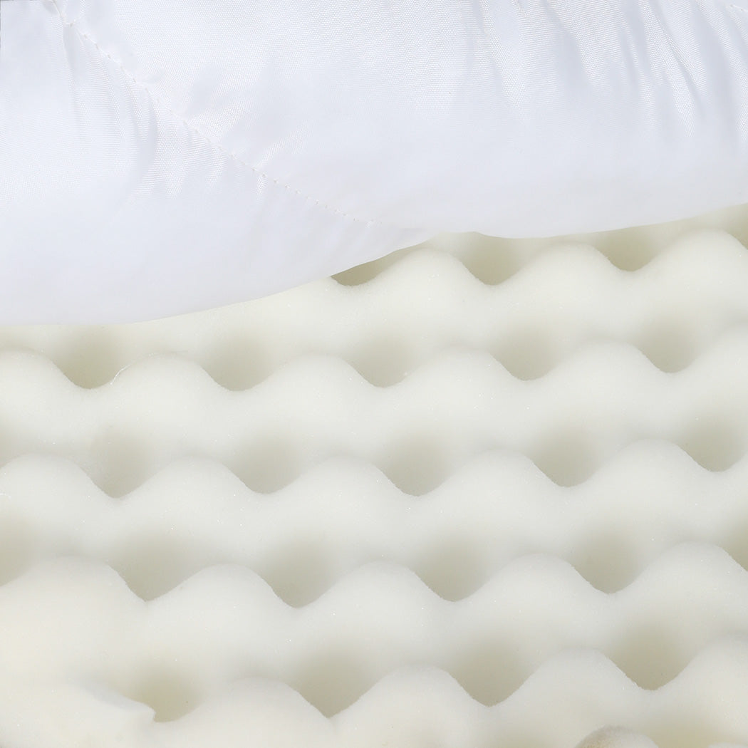 Pawz XL Size Orthopedic Dog Bed with Sherpa Plush Removable Cover in White-1937319823533019141